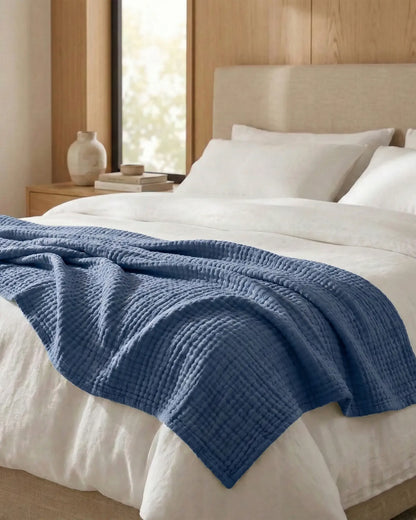Couverture extra douce - 100% mousseline de coton