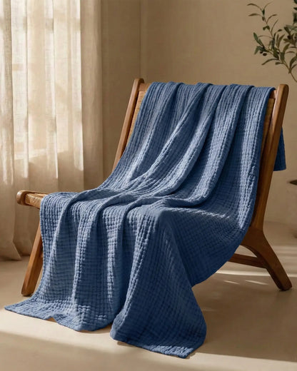 Couverture extra douce - 100% mousseline de coton