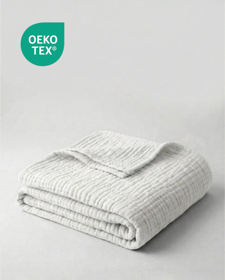 Couverture extra douce - 100% mousseline de coton