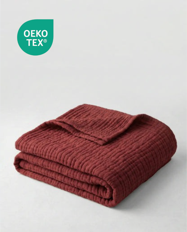 Couverture extra douce - 100% mousseline de coton
