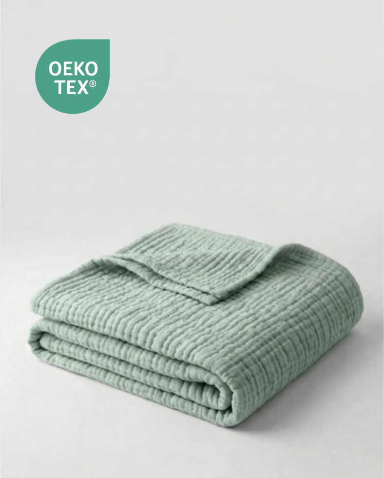 Couverture extra douce - 100% mousseline de coton