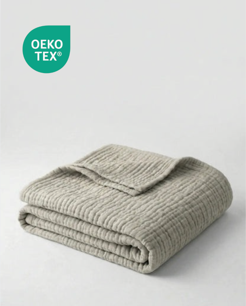 Couverture extra douce - 100% mousseline de coton