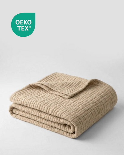 Couverture extra douce - 100% mousseline de coton