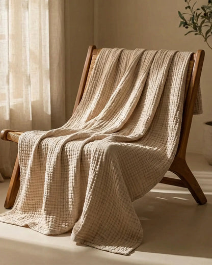 Couverture extra douce - 100% mousseline de coton