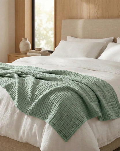 Couverture extra douce - 100% mousseline de coton