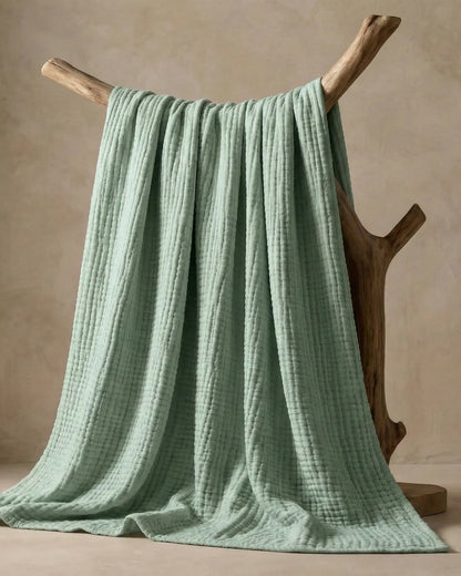Couverture extra douce - 100% mousseline de coton