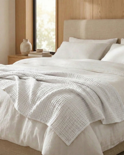 Couverture extra douce - 100% mousseline de coton