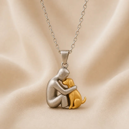 Collier Étreinte Éternelle — modèle homme, or