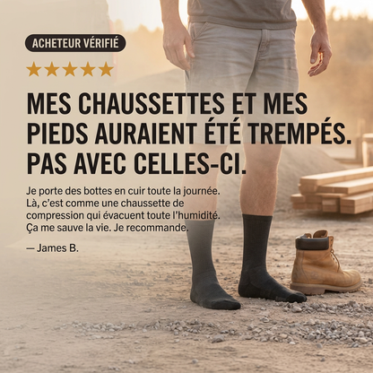 Chaussettes de soutien anti-transpiration