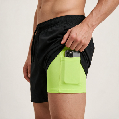 Short de running Kaneo 3-en-1