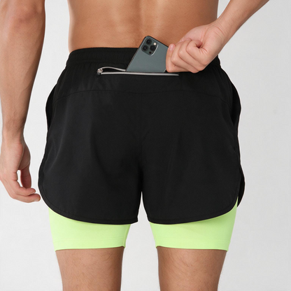 Short de running Kaneo 3-en-1