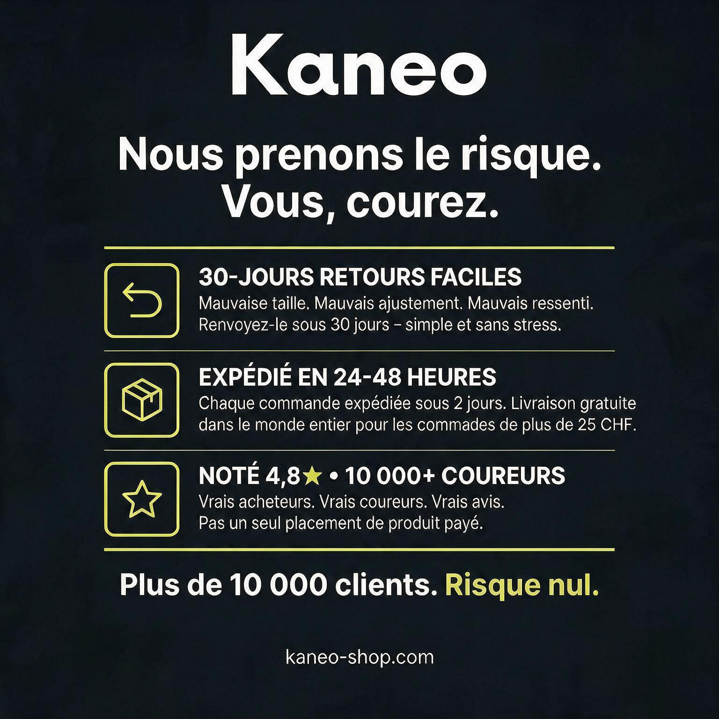 Short de running Kaneo 3-en-1
