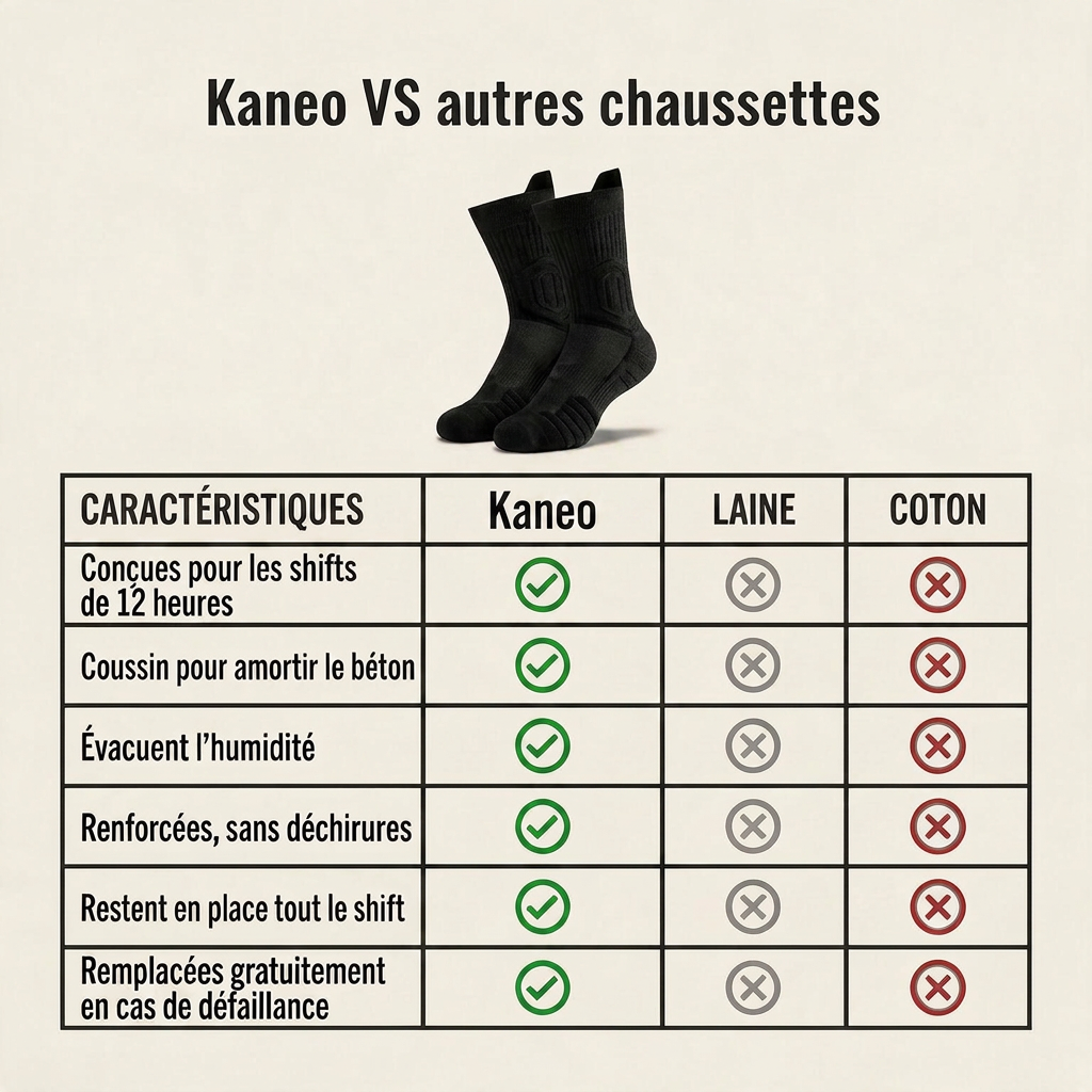 Chaussettes de soutien anti-transpiration