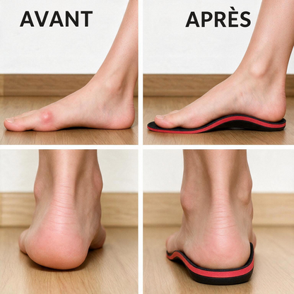 Semelles orthopédiques à soutien de la voûte plantaire